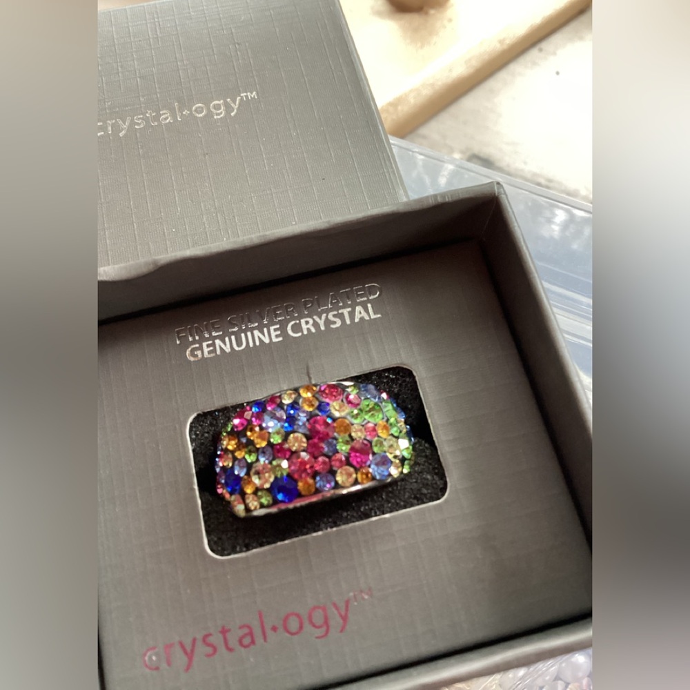 Rainbow Crystal Ring